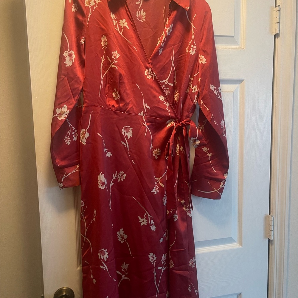 Halogen Wrap style  dress- size M